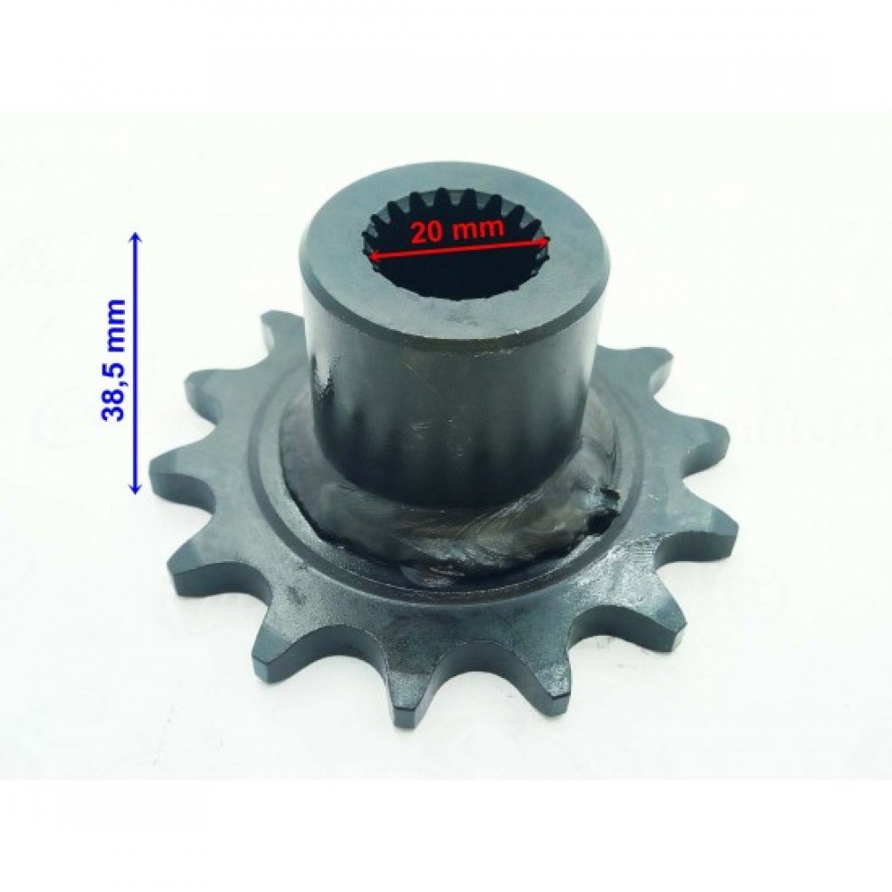 ATV ÖN DİŞLİ 520-14T İÇ 20 mm UZUNLUK 38,5 mm TM ÖM