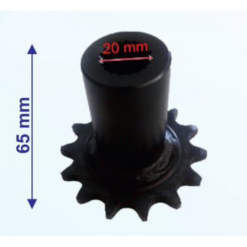 ATV ÖN DİŞLİ 520-14T İÇ 20 mm UZUNLUK 65 mm TM ÖM