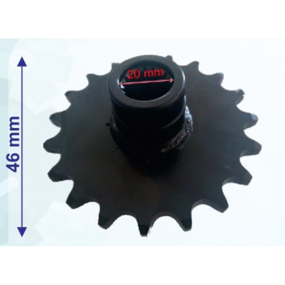 ATV ÖN DİŞLİ 520-19T İÇ 20 mm UZUNLUK 46 mm M ÖM