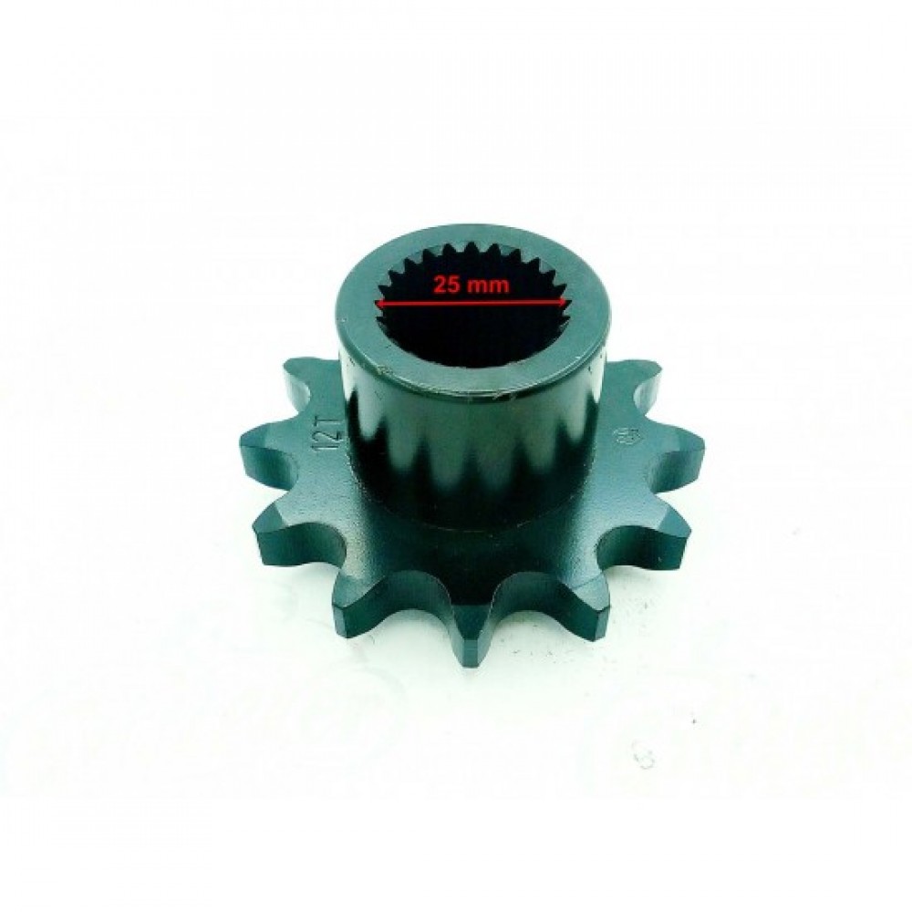 ATV ÖN DİŞLİ 530-12T İÇ 25 mm UZUNLUK 39 mm M ÖM