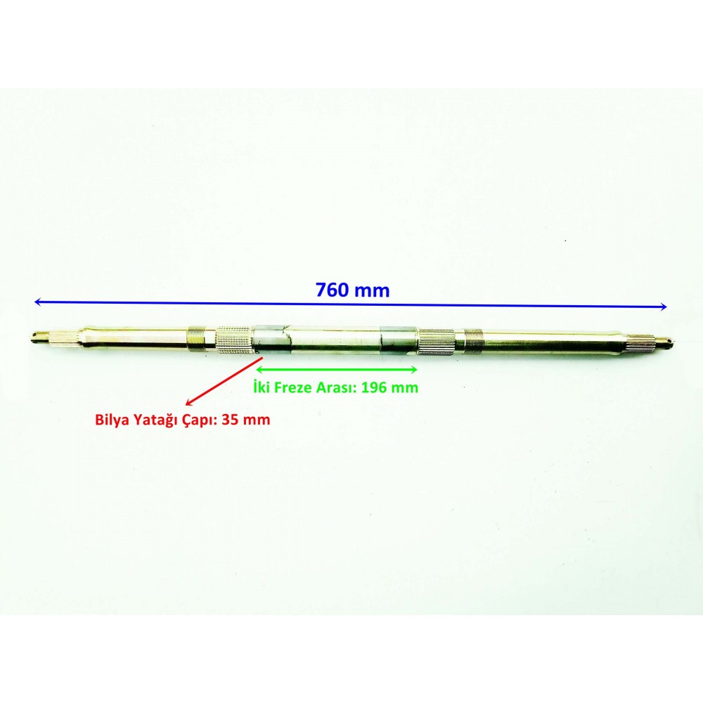 ATV TERRALENDER LX200 ASYA ADV200 YUKİ STROM ARKA AKS MİLİ 760 mm ORJ