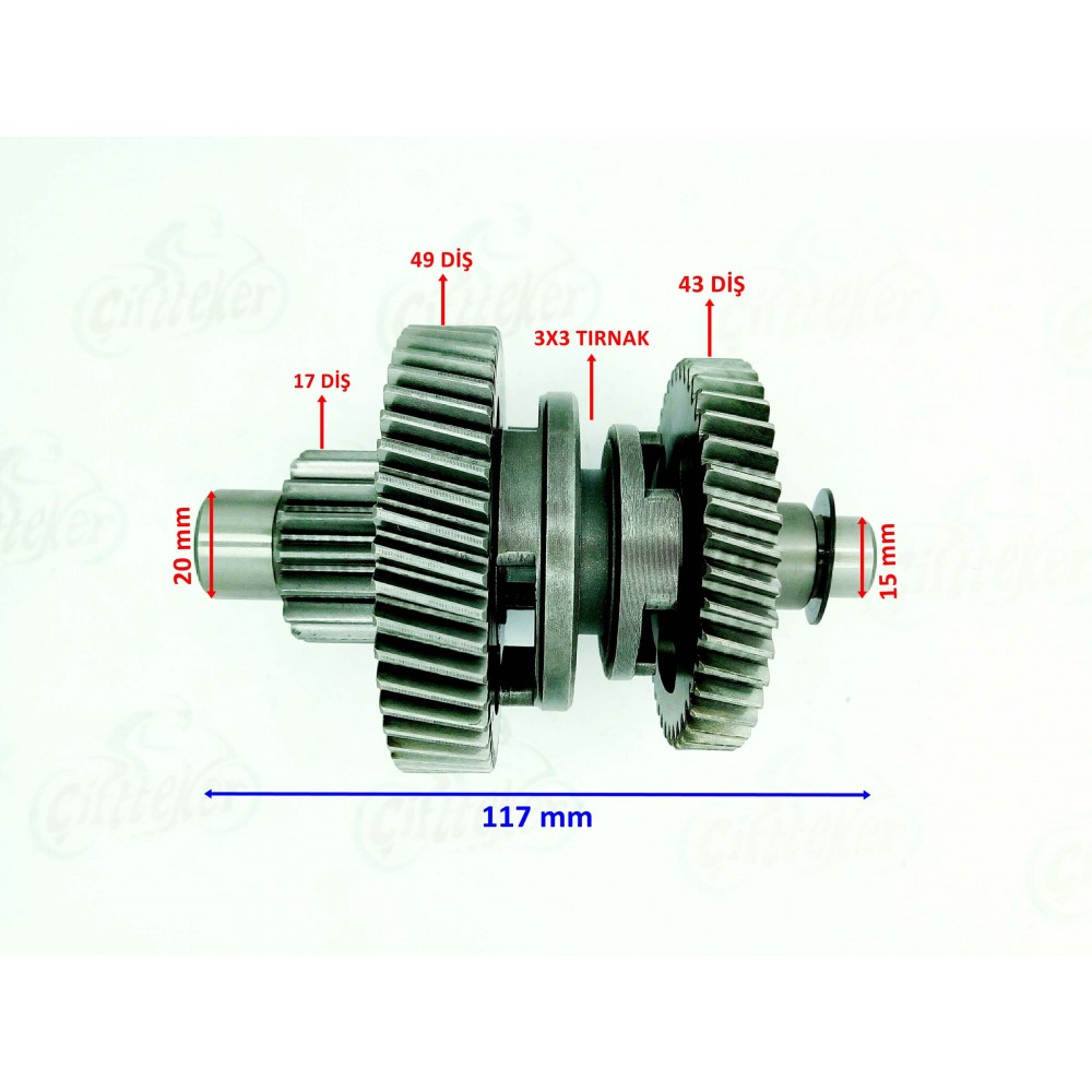 ATV TERRALENDER LX200 YÖN DİŞLİ SETİ ORJ