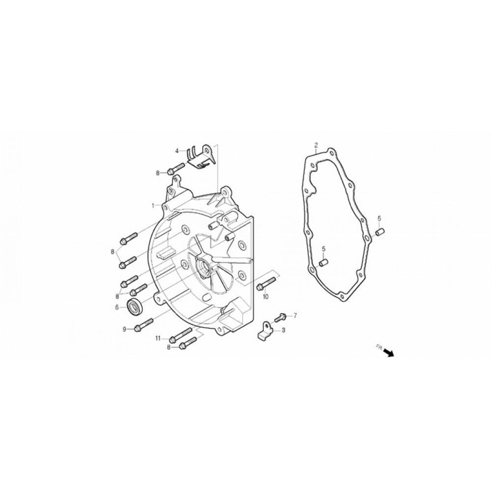 DAELİM SQ 125 MOTOR GOVDE SAG KAPAK