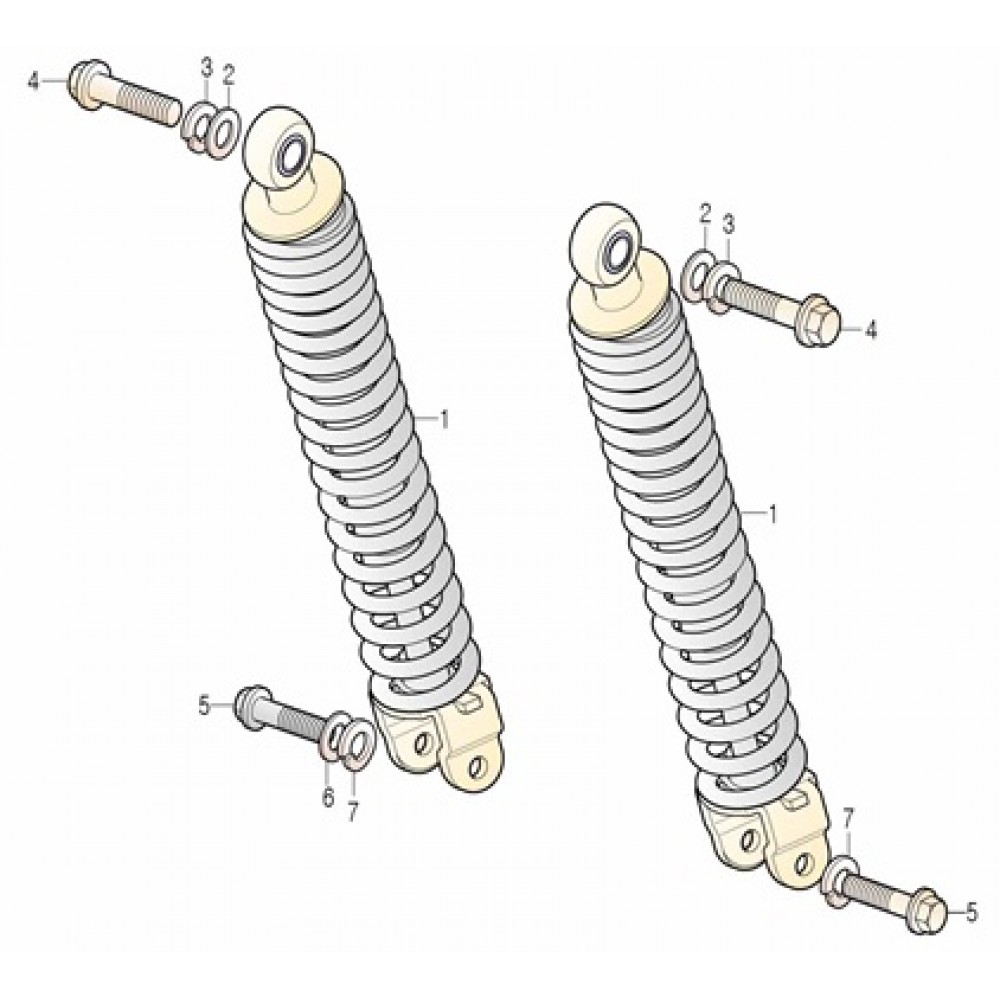 DAELİM YC 125 ARKA AMORTISOR