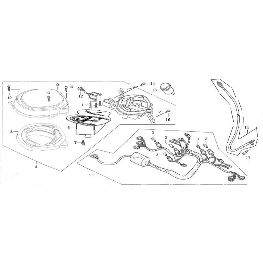 HAOJİN HJ125T-2G KILOMETRE SAATI TESISATI