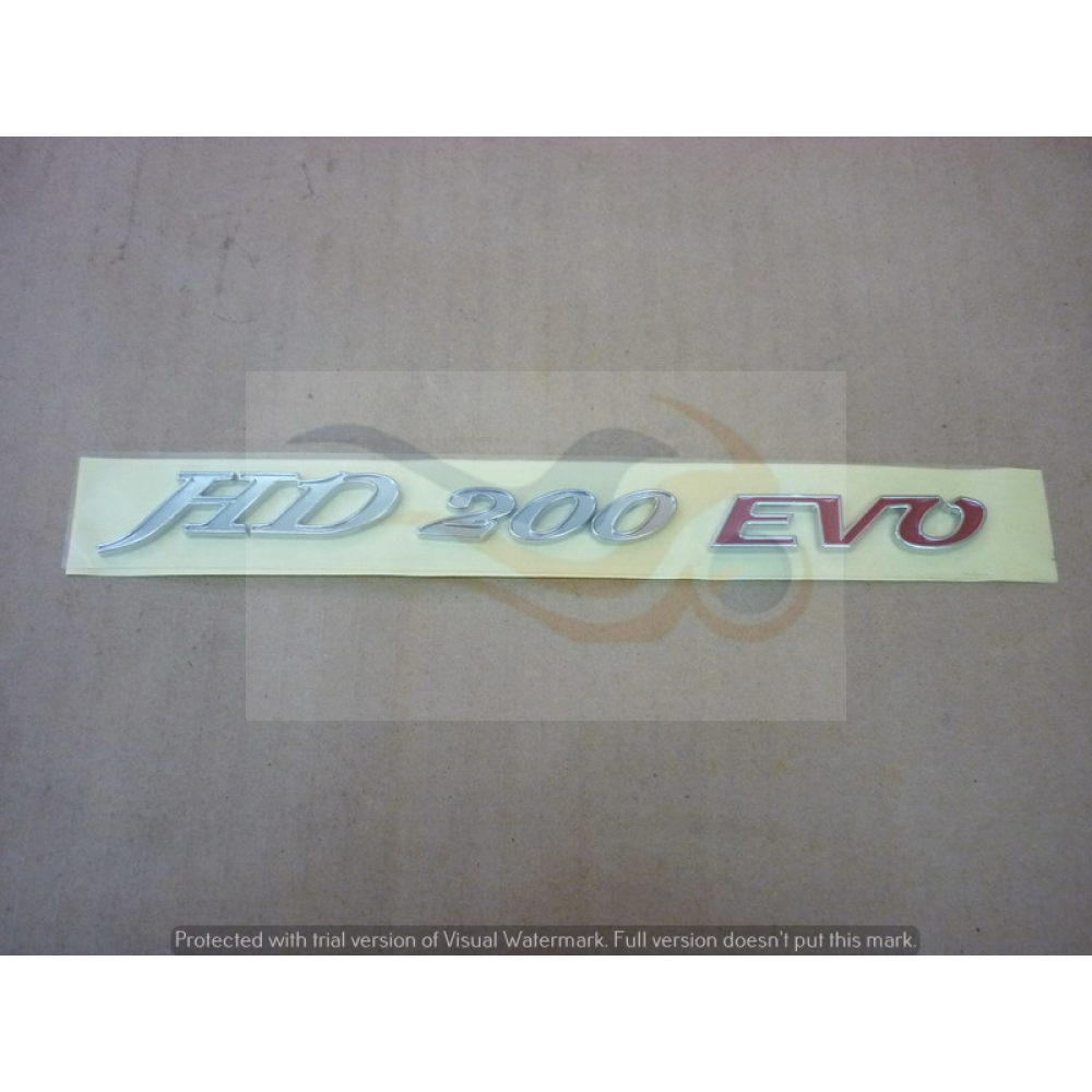 HD 200 CARB LOGO STICKER SOL