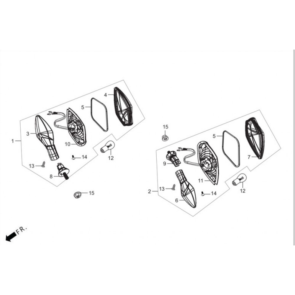 HERO XPULSE 200 E5 SINYAL AMPULU 12V 10W (KUCUK)