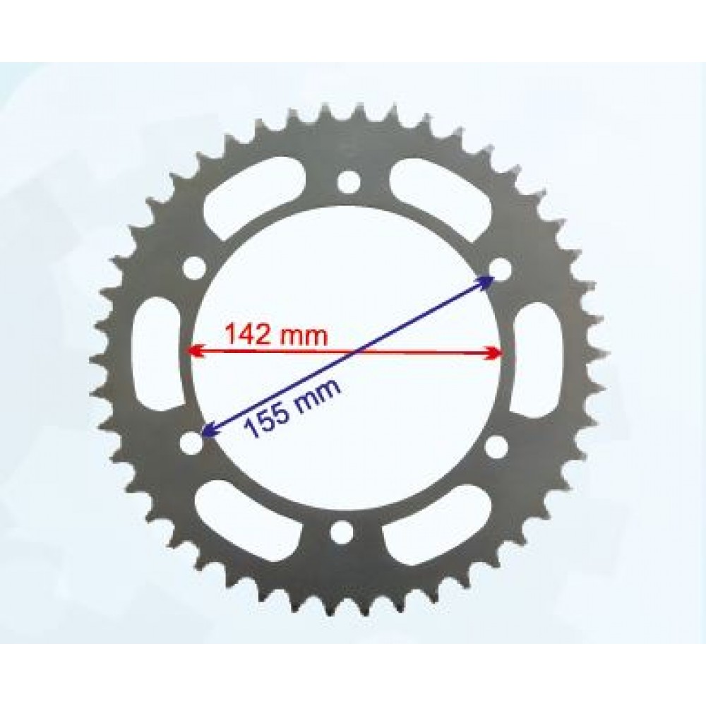 HYOSUNG GT250R ARKA DİŞLİ 520-46T İÇ 142 mm 6 DELİKLİ IND ÖM