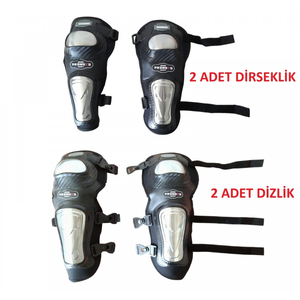 MOTOSİKLET DİZLİK VE DİRSEKLİK 4 LÜ