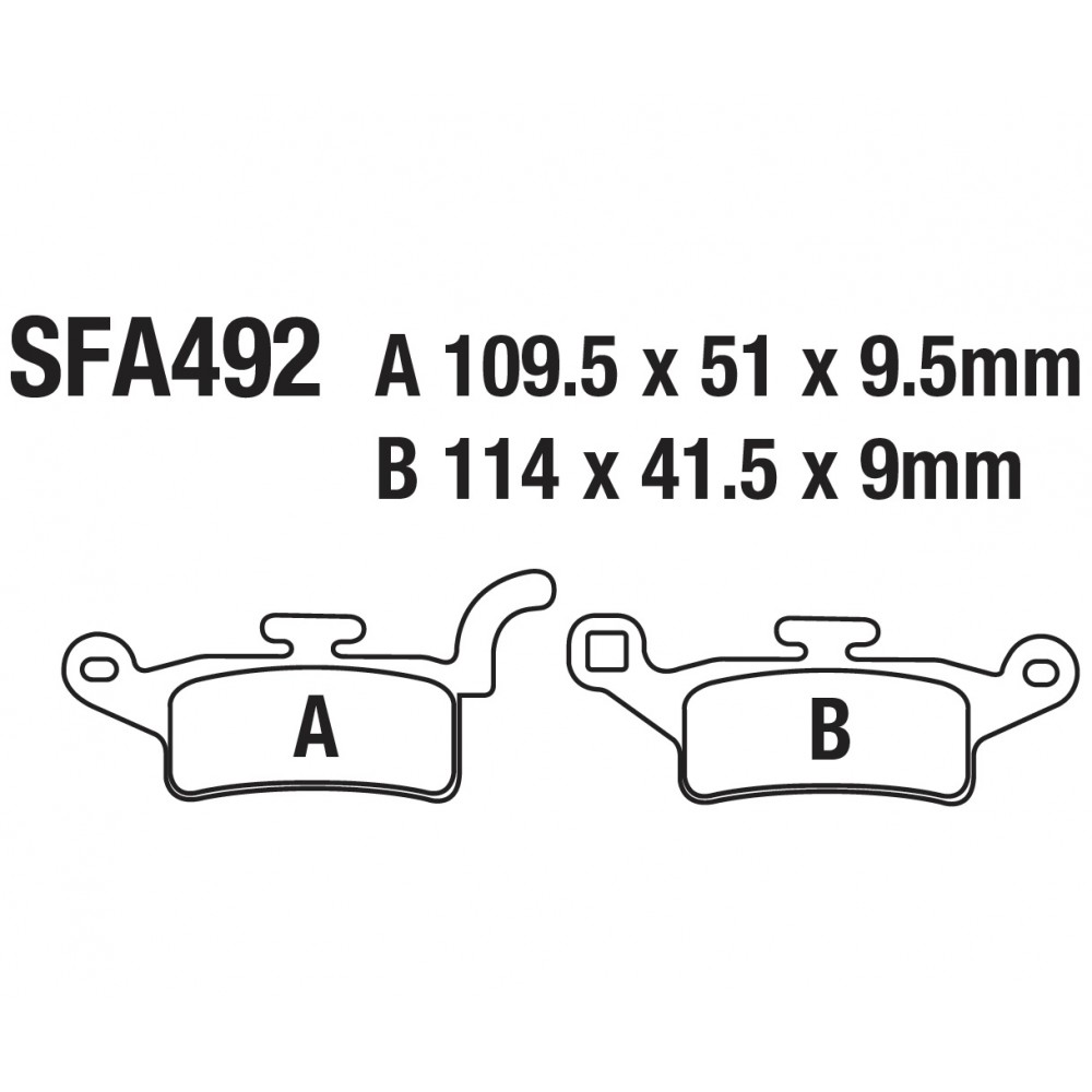 ÖN FREN DİSK BALATASI SFA492 İTH BWS 125 XENTER 150