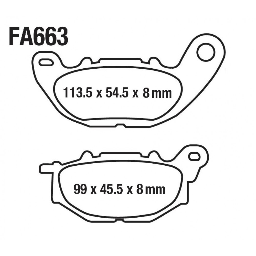 YAMAHA R25 MT-25 ÖN FREN DİSK BALATASI FA663 A KALİTE