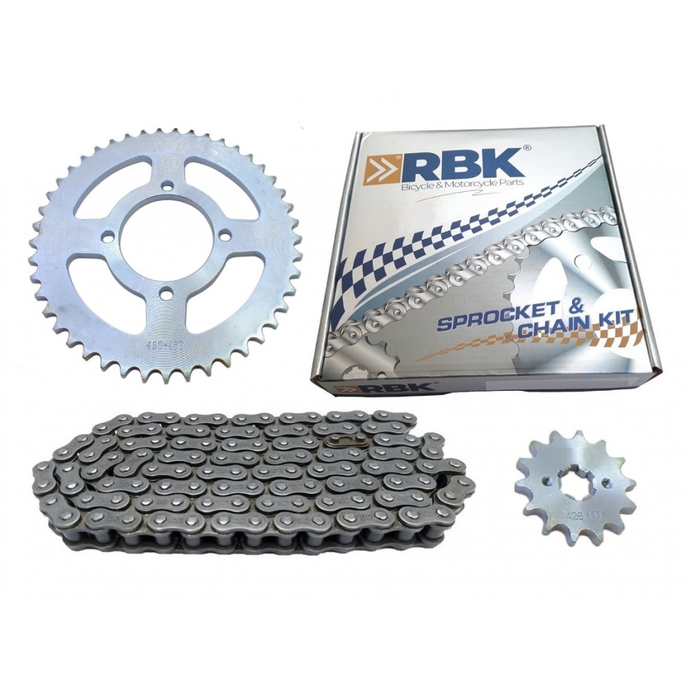 YAMAHA YBR ÖN-ARKA DİŞLİ ZİNCİR SET RBK 428H-128L 14-45T